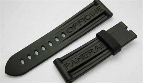 panerai logo on rubber strap|panerai aftermarket straps.